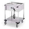 Bain-Marie wagen 2 x 1/1 Gn bediening lange zijde