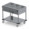 Bain-Marie wagen 3 x 1/1 Gn bediening lange zijde
